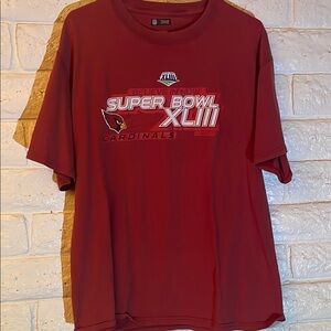 NFL Men's Red Arizona Cardinals Super Bowl T-Shirt